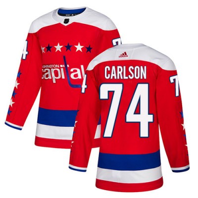 Adidas Washington Capitals #74 John Carlson Red Alternate Authentic Stitched NHL Jersey